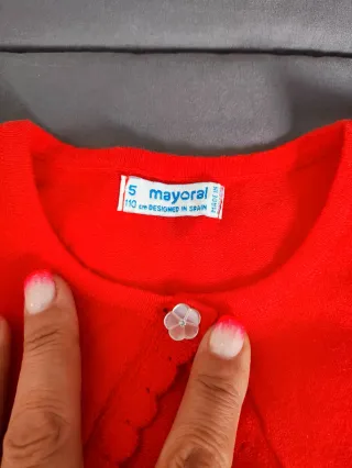 Bolero Mayoral Vermelho 5 Anos