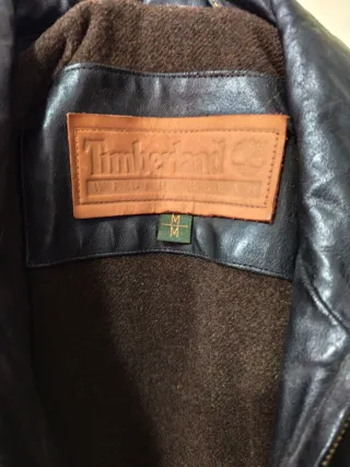 Chaqueta de cuero Timberland Marrón Talla M