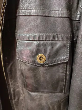 Chaqueta de cuero Timberland Marrón Talla M