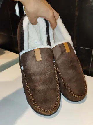 Zapatillas de casa hombre marrones