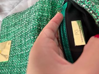 Bolso Purificación García Verde y Dorado