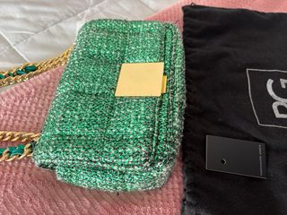 Bolso Purificación García Verde y Dorado