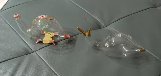 Coppia di Lumache in vetro soffiato di Murano