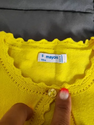 Bolero Mayoral 5 anos Amarelo