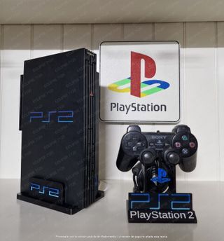 **Lote Expositores PS2 FAT (Consola + Mando)