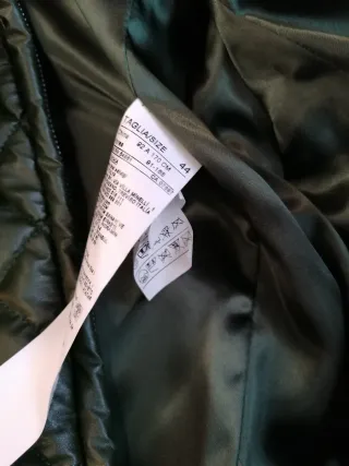 Plumífero Benetton verde acolchado