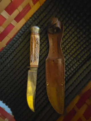 Coltello vintage Solingen con fodero