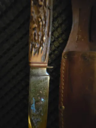 Coltello vintage Solingen con fodero