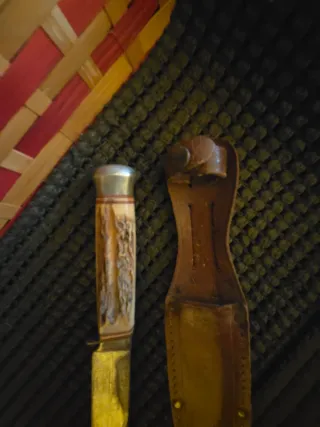 Coltello vintage Solingen con fodero