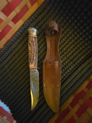 Coltello vintage Solingen con fodero