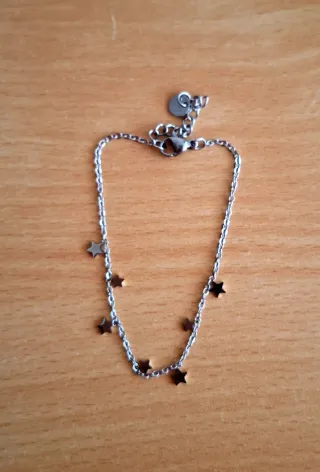 Pulsera estrellas acero con cajita regalo