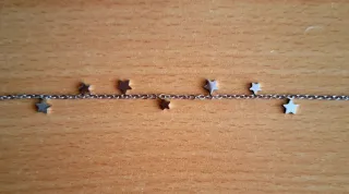 Pulsera estrellas acero con cajita regalo
