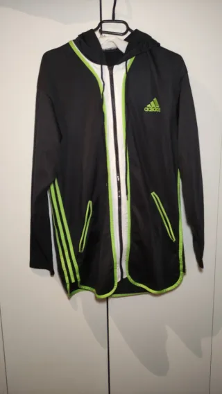 Chaqueta Adidas Vintage Negra y Verde