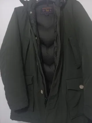 Parka Woolrich piuma verde scuro