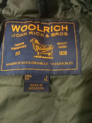 Parka Woolrich piuma verde scuro
