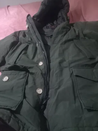 Parka Woolrich piuma verde scuro