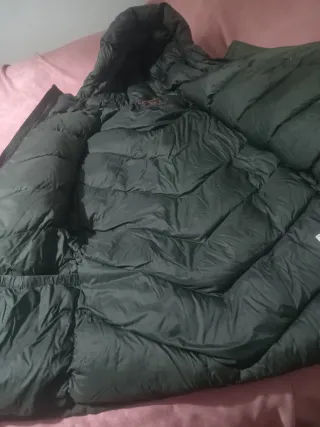 Parka Woolrich piuma verde scuro