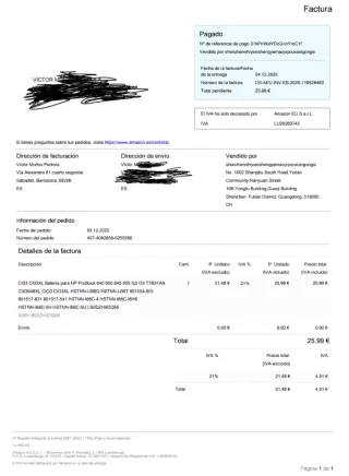 Portátil HP ProBook i5