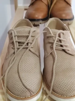Zapatos Pablosky niño beige/marrón