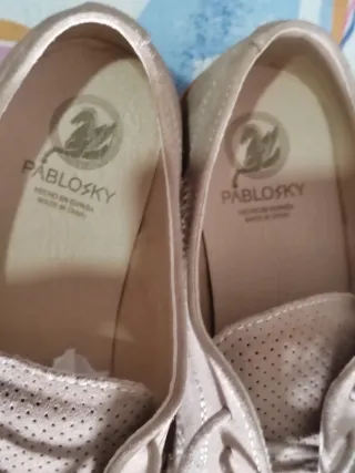 Zapatos Pablosky niño beige/marrón