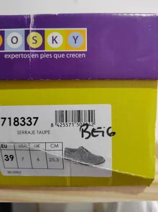 Zapatos Pablosky niño beige/marrón