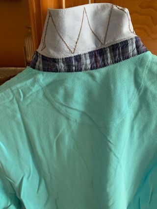 Massimo Dutti Polo Hombre Azul Turquesa