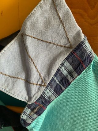 Massimo Dutti Polo Hombre Azul Turquesa