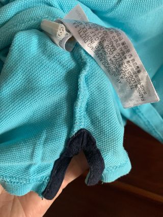 Massimo Dutti Polo Hombre Azul Turquesa