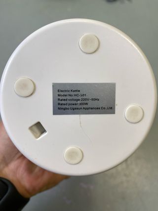 Chaleira Portátil Pequena 450ML Branca