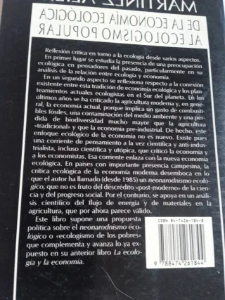 de La Economia Ecologica Al Ecologismo Popular ...