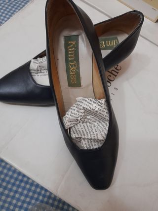 Zapatos de piel mujer Kim Bass azul marino