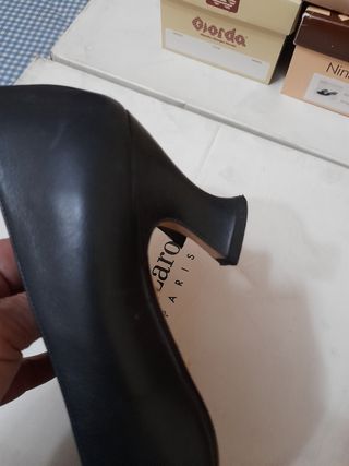 Zapatos de piel mujer Kim Bass azul marino