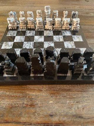 Juego de Ajedrez Azteca de Mármol