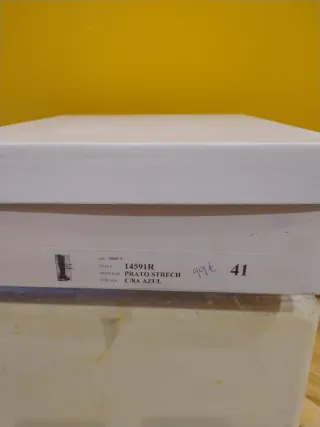 Botas altas de terciopelo azul