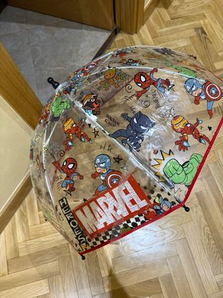 Paraguas Marvel Transparente Infantil