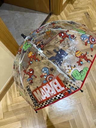 Paraguas Marvel Transparente Infantil