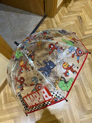 Paraguas Marvel Transparente Infantil