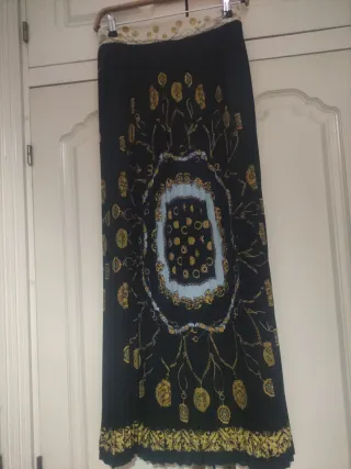 Falda larga estampada