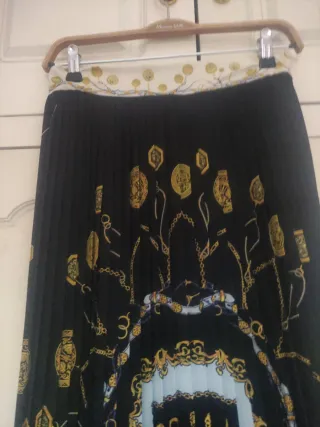 Falda larga estampada