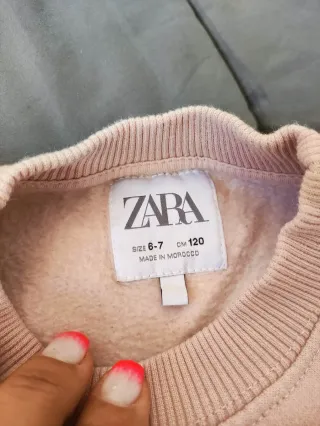 Sweatshirt Zara rosa 6/7 anos