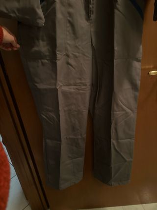 Tuta da lavoro grigia manica lunga