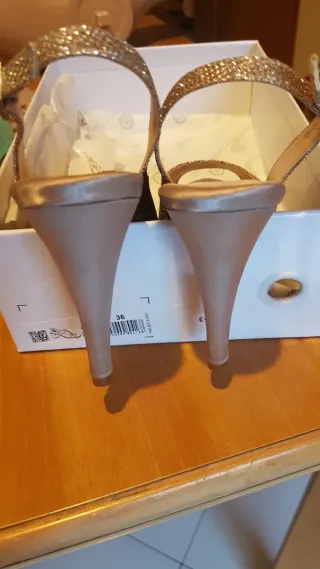 Sandali eleganti Alesya oro/beige rosato