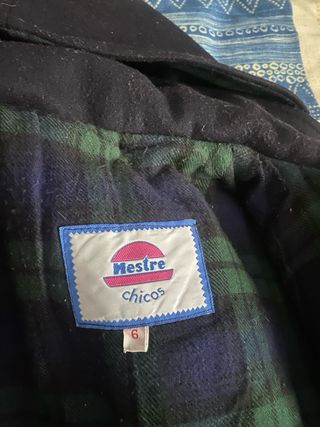 Abrigo Trenca niño azul marino