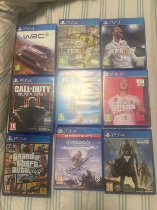 Lote Juegos PS4 Con carcasa de juego incluida