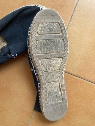 Alpargatas negras talla 40