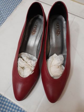 Zapatos KMB Piel Mujer Rojo Talla 37