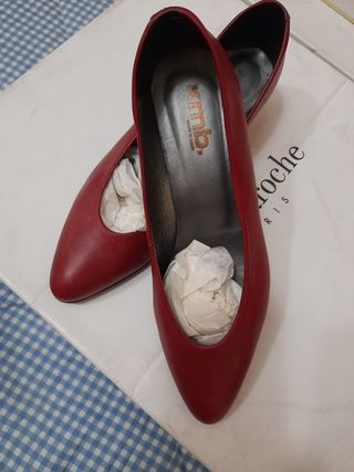 Zapatos KMB Piel Mujer Rojo Talla 37