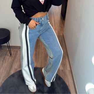 Pantalón vaquero con detalles