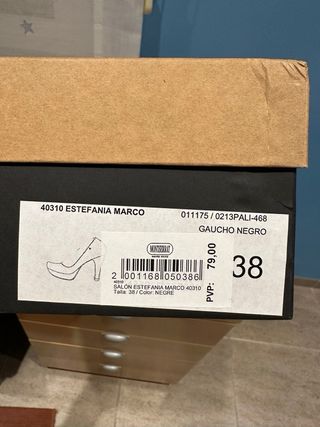 Tacones Estefania Marco Negros