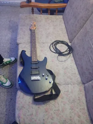 Guitarra Eléctrica Azul